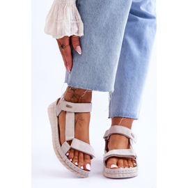 Sandálias de camurça com velcro Big Star LL276014 bege 1 Sandálias de camurça com velcro Big Star LL276014 bege 1