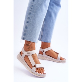 Sandálias de camurça com velcro Big Star LL276014 bege 2 Sandálias de camurça com velcro Big Star LL276014 bege 2