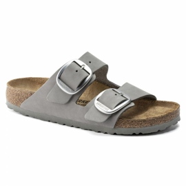 Chinelos de fivela grande Birkenstock Arizona W 1022154 cinza 1