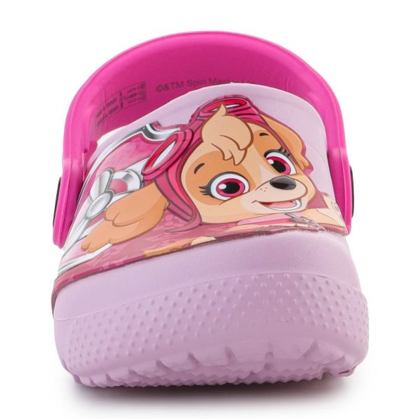Tamancos Crocs Fl Paw Patrol Patch Cg T 207487-6GD rosa 1