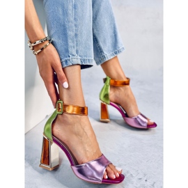 Seastar Sandália salto geométrico Marshmello Pink rosa 1