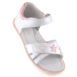 Sandália com velcro Miss Jr EVE427B prata 1 Sandália com velcro Miss Jr EVE427B prata 1