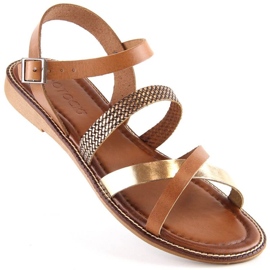 Sandália rasa Potocki W RS64007 marrom castanho 1