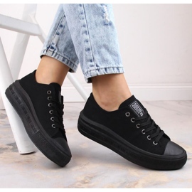 Tênis na plataforma Big Star W INT1874A preto 2