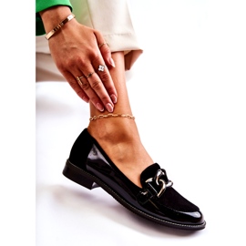 Mocassins Clássicos com Corrente Laura Messi 2531 Preto 4