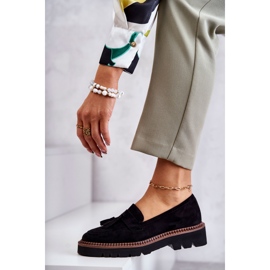 Vinceza Sapatos femininos de camurça na plataforma preta Unni preto 3