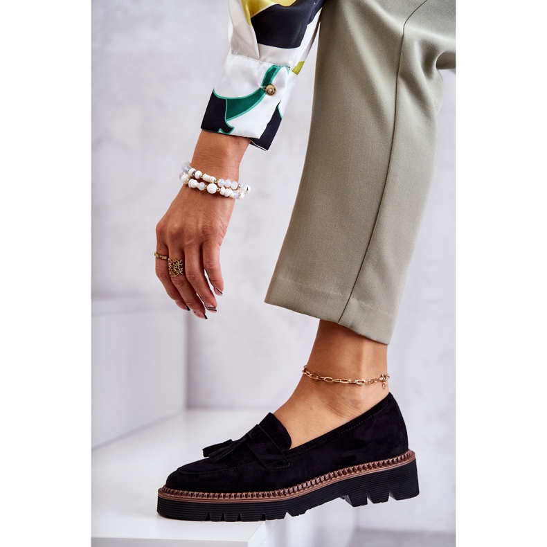 Vinceza Sapatos femininos de camurça na plataforma preta Unni preto 3