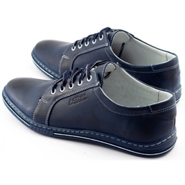 Polbut Sapatos masculinos 320 azul marinho 4