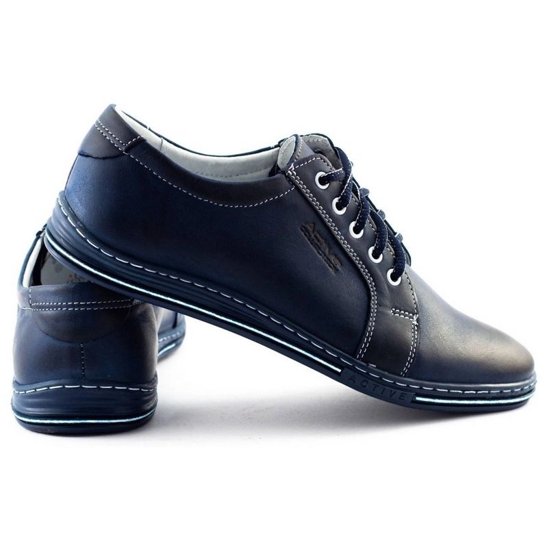 Polbut Sapatos masculinos 320 azul marinho 3