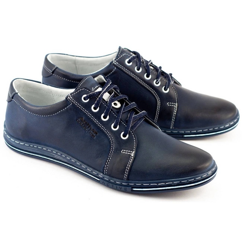 Polbut Sapatos masculinos 320 azul marinho 2