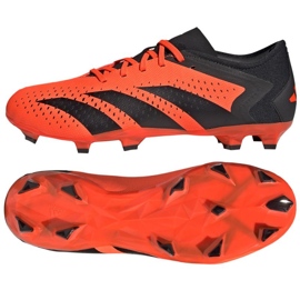 Chuteira Adidas Predator Accuracy.3 L Fg M GW4601 vermelho laranjas e tintos 1