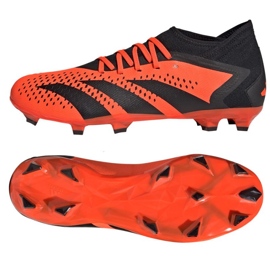 Chuteira Adidas Predator Accuracy.3 Fg M GW4591 vermelho laranjas e tintos 1