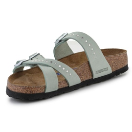 Birkenstock Franca rebites injetados Chinelos Matcha W 1024267 verde 2