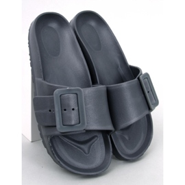 BM Corrediças de borracha Romero Grey com fivela cinza 1