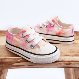 Tênis clássico infantil com efeito Tie-Dye Simba branco 2