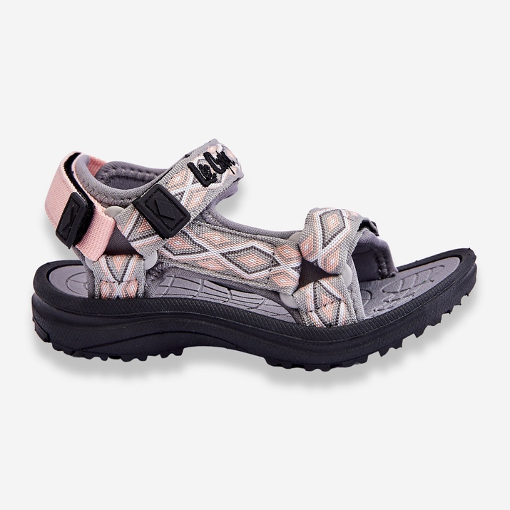 Sandália Infantil Lee Cooper LCW-23-34-1681 Cinza-Rosa 1
