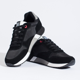 Calçados esportivos masculinos pretos Big Star LL174158 Espuma viscoelástica 2