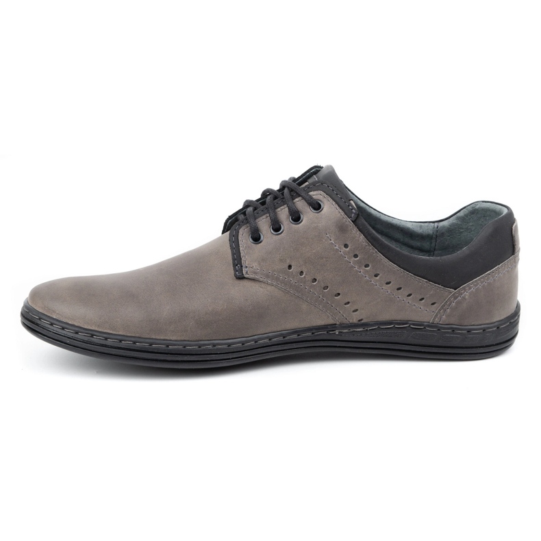 Polbut Sapatos masculinos casuais cinza 402 1