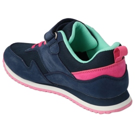 Velcro esportivo infantil Befado 516X215 azul marinho e rosa 3
