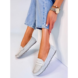 Mocassins de camurça cinza Anaya para mulheres 2