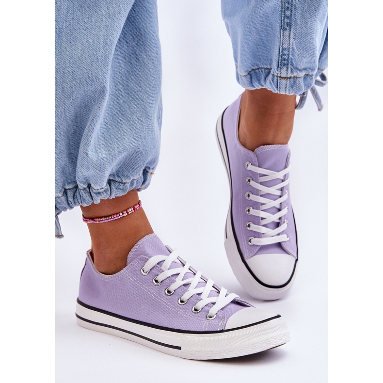 Tênis Clássico Feminino Cano Baixo Roxo Vegas 2
