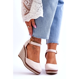 PS1 Sandálias femininas clássicas com cunha bege malani 1