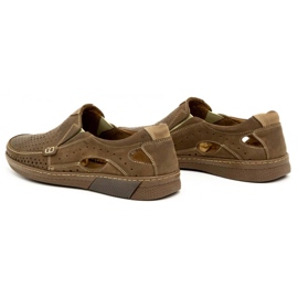 Olivier Sapatos de homem em pele 937MP castanho marrom 5