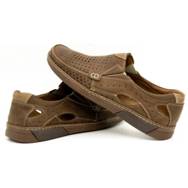 Olivier Sapatos de homem em pele 937MP castanho 4