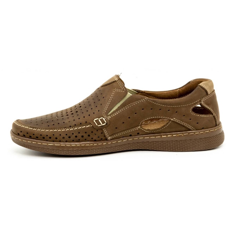 Olivier Sapatos de homem em pele 937MP castanho marrom 1