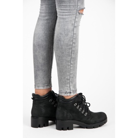 Vinceza Botas de caminhada amarradas preto 1