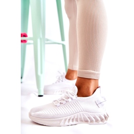 Calçados esportivos femininos, material, branco 4