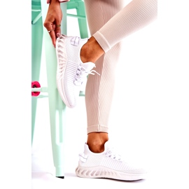 Calçados esportivos femininos, material, branco 2