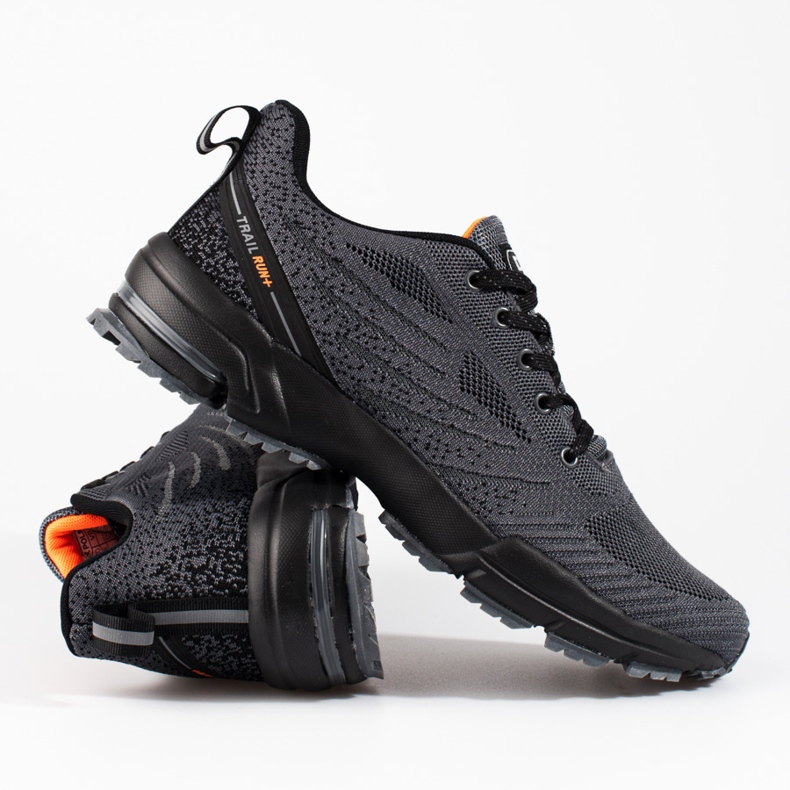 Tênis esportivo masculino Grey DK em tecido cinza 1